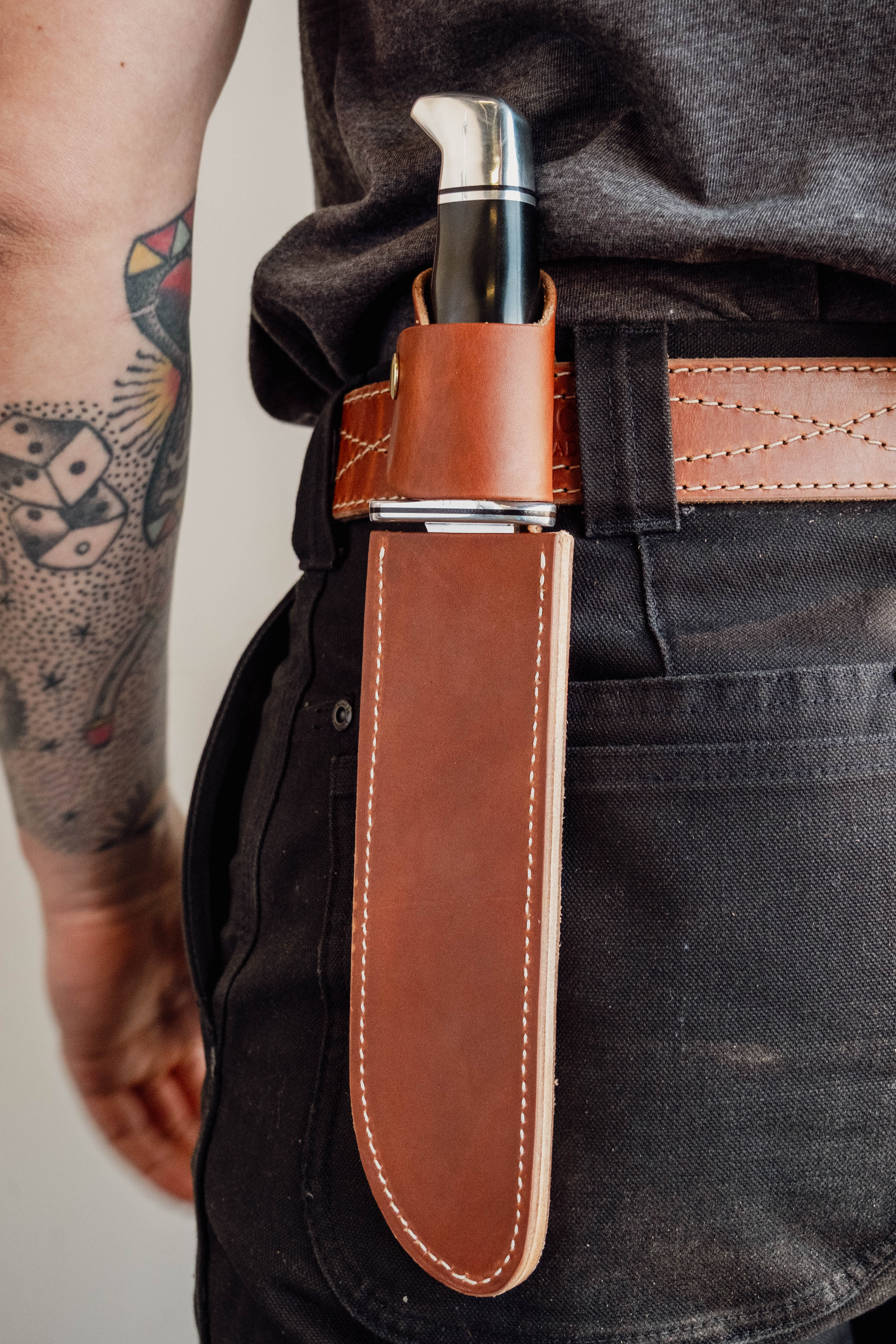 Buck Knives - 120 General Knife w/ Wickett & Craig Sheath - Image 3