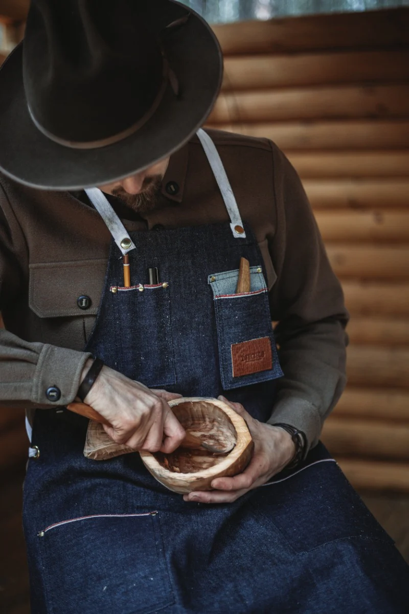 Nicks Selvage Denim Craftsman's Apron - Image 3