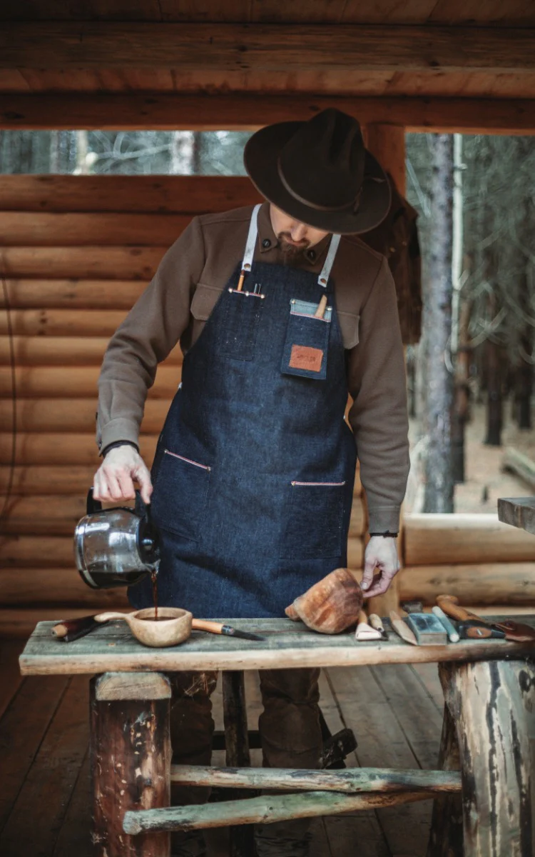 Nicks Selvage Denim Craftsman's Apron - Image 4