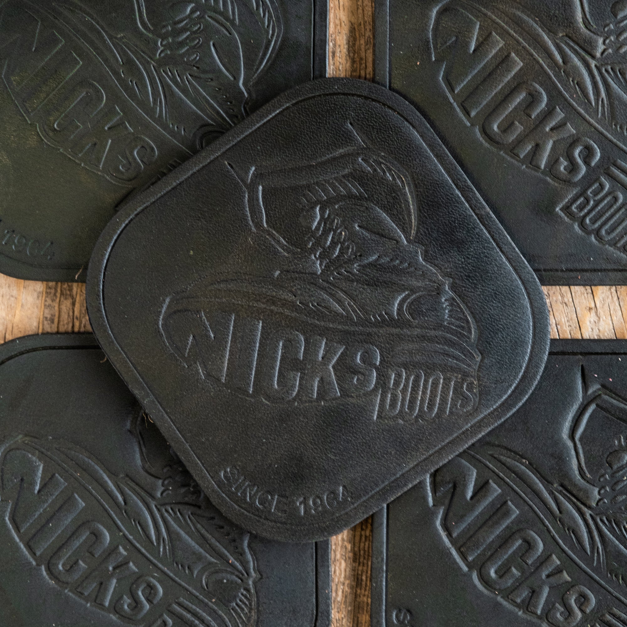 Nicks Stomp Coaster(In-Stock) - 12-15oz Wickett & Craig Belt Leather | Set of 5 - Image 10