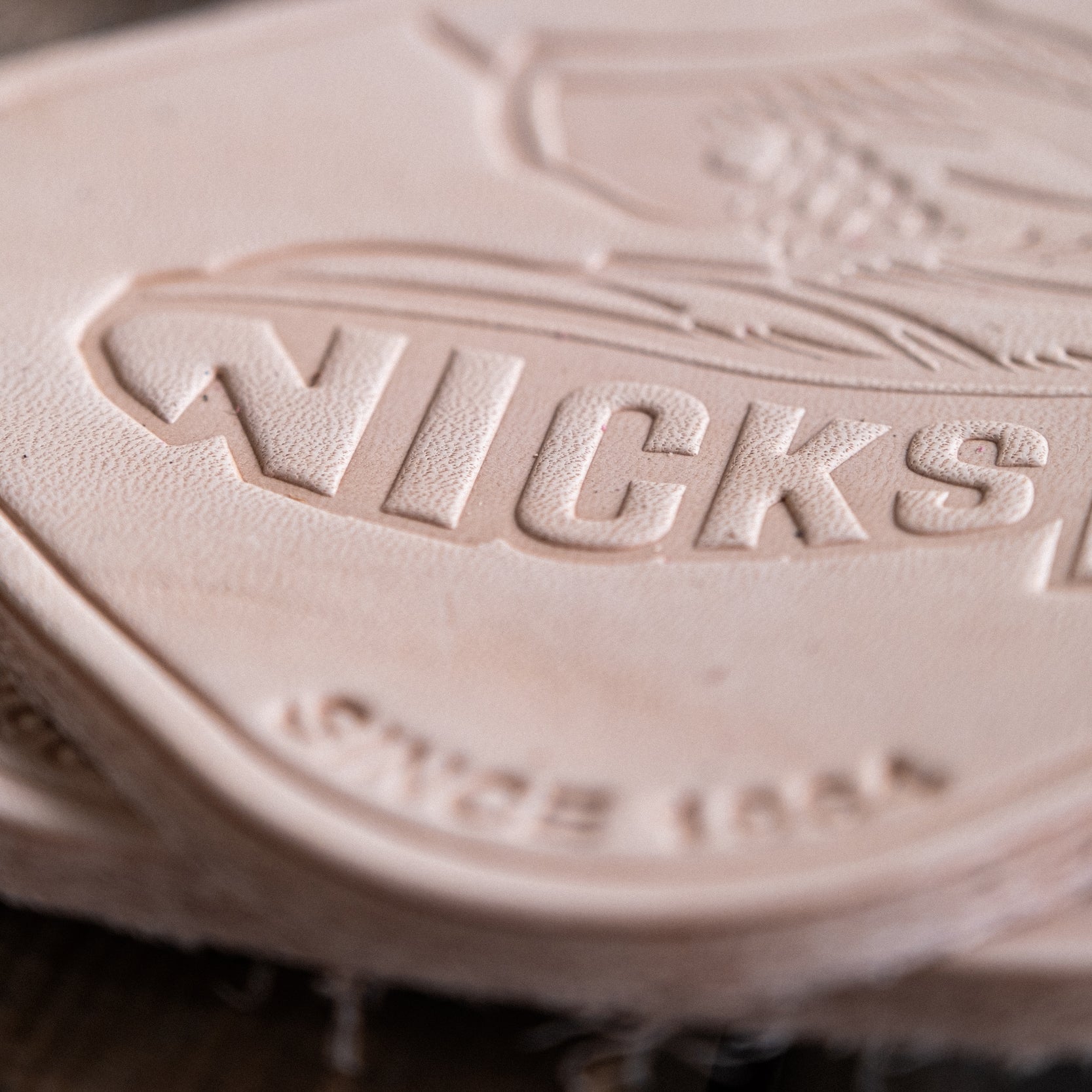 Nicks Stomp Coaster(In-Stock) - 12-15oz Wickett & Craig Belt Leather | Set of 5 - Image 3