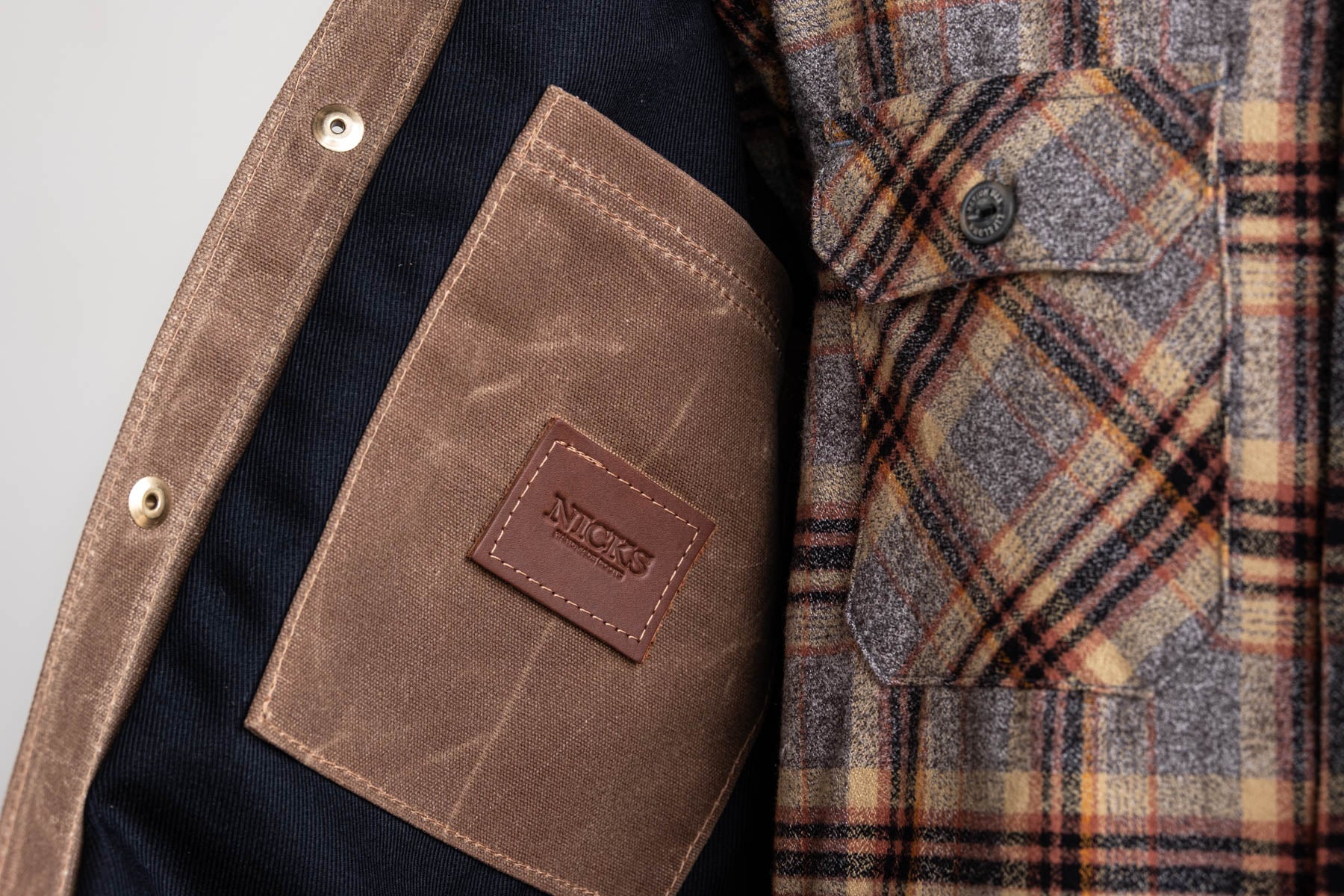 Nicks x Heat Straps Patriot Type 1 Jacket - Brush Brown - Ships in 1-2 business days! - Image 6