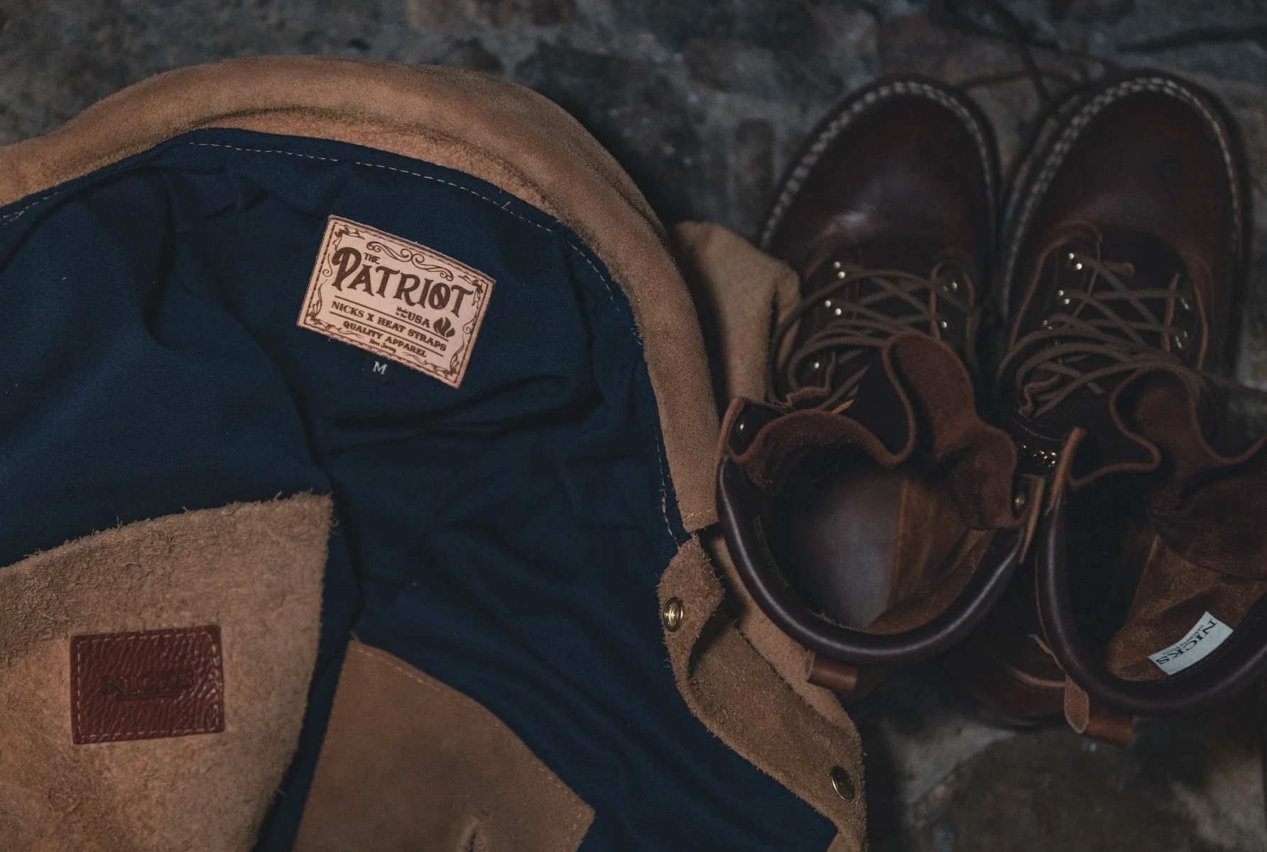 Nicks x Heat Straps Leather Patriot Type 3 Jacket - Image 7