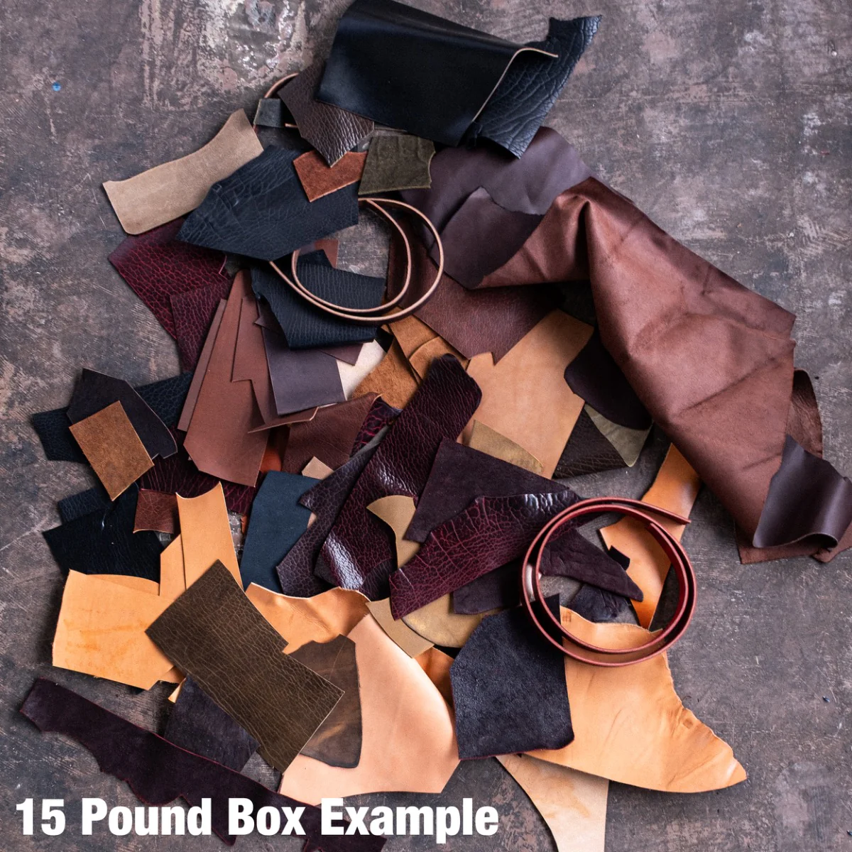 The Scrap Box - Boot and belt leather, straight from the bench. - Image 3