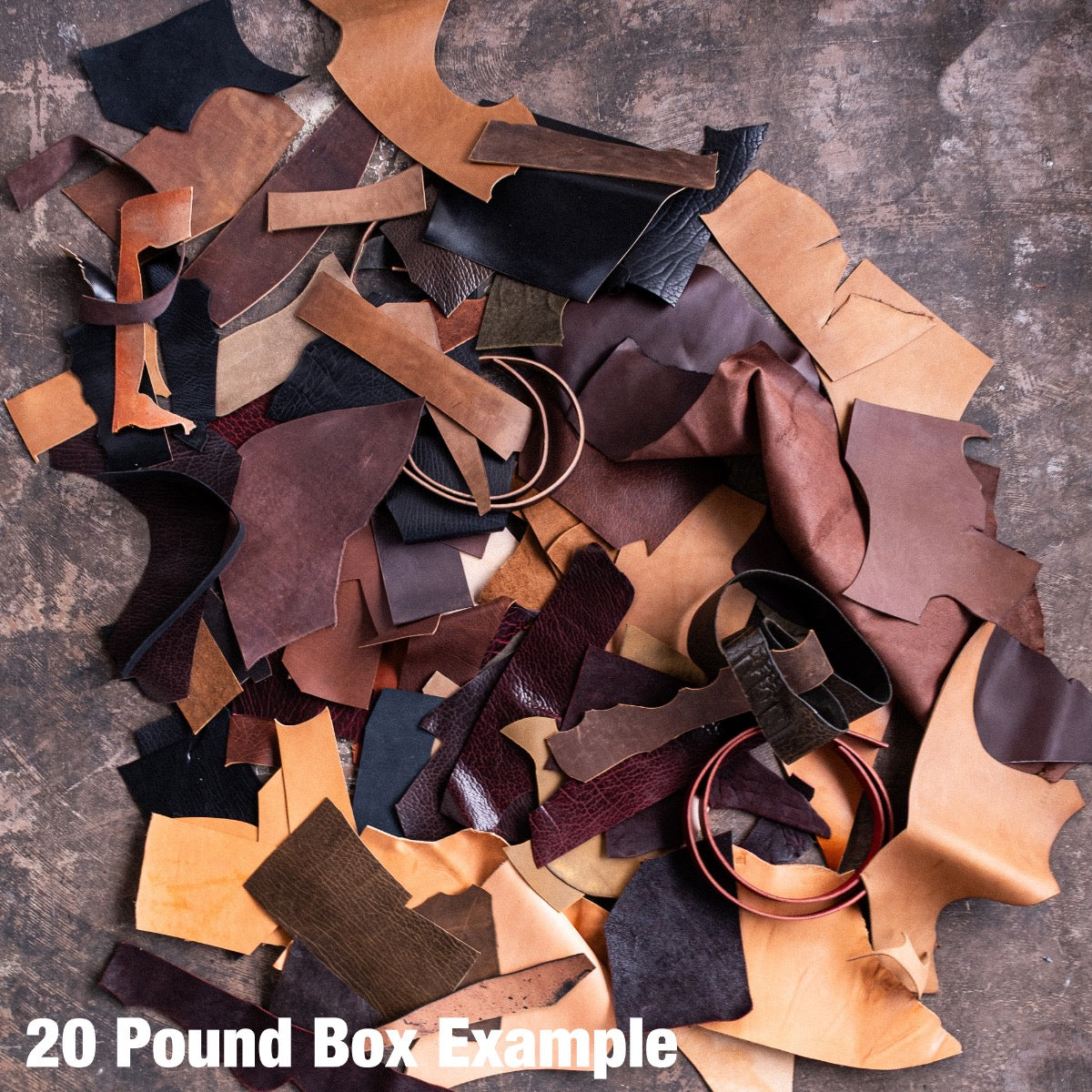 The Scrap Box - Boot and belt leather, straight from the bench. - Image 4