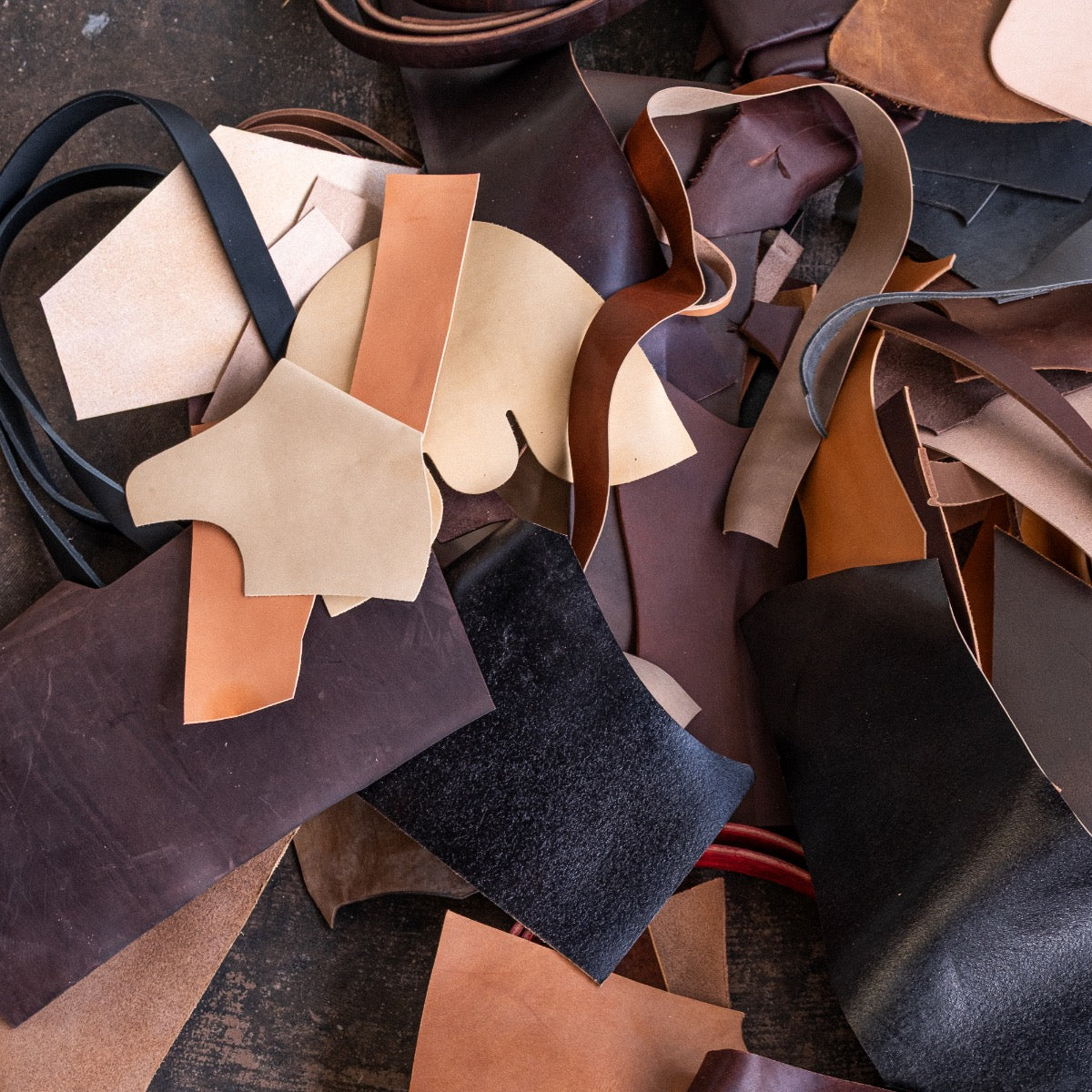 The Scrap Box - Boot and belt leather, straight from the bench. - Image 6