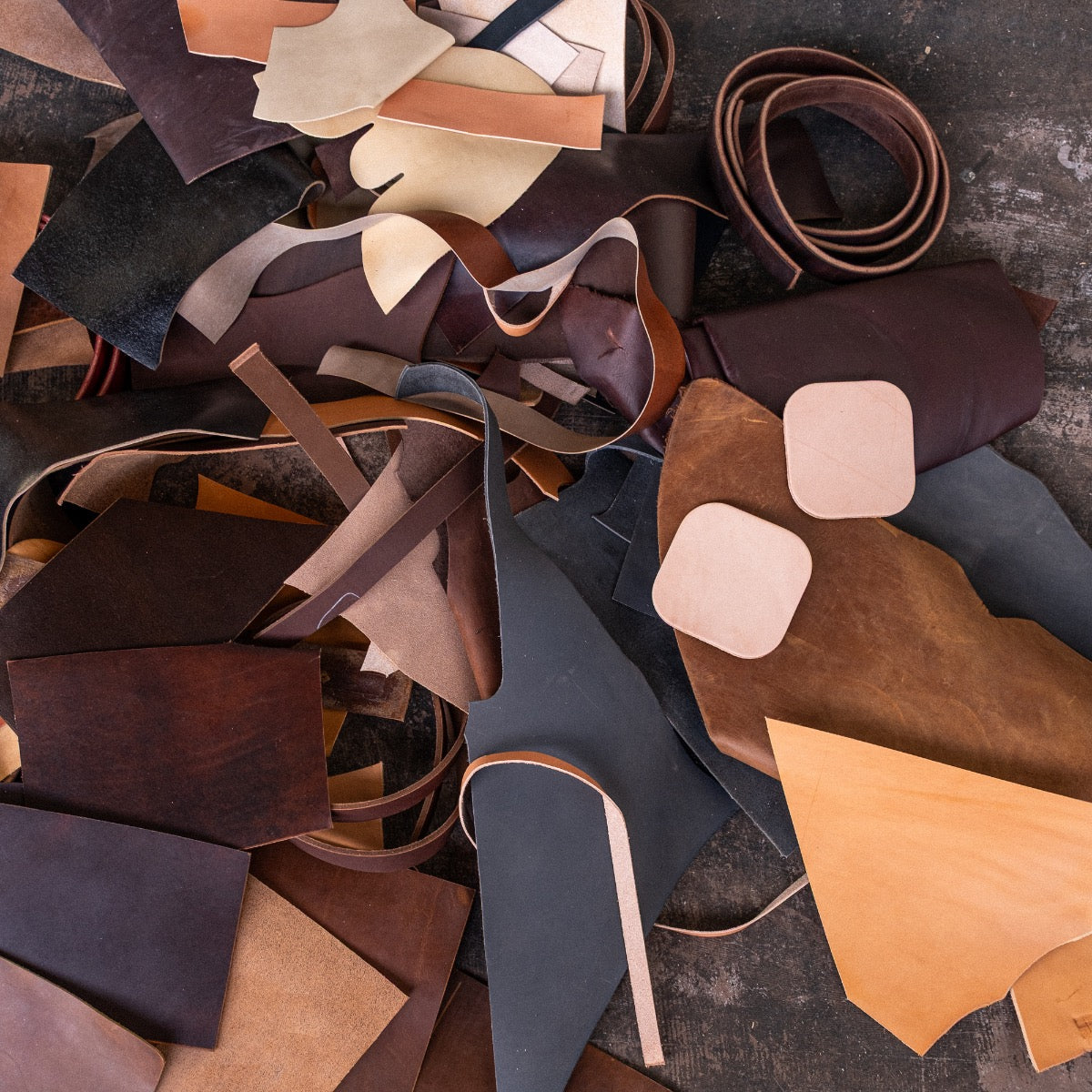 The Scrap Box - Boot and belt leather, straight from the bench. - Image 8