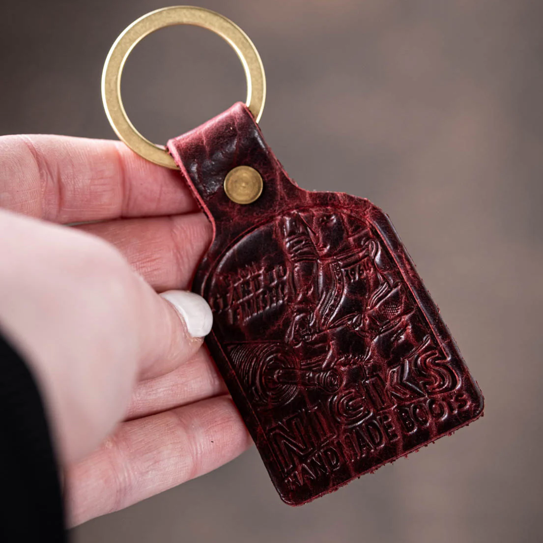 Nicks Vintage Leather Key Fob - Image 5
