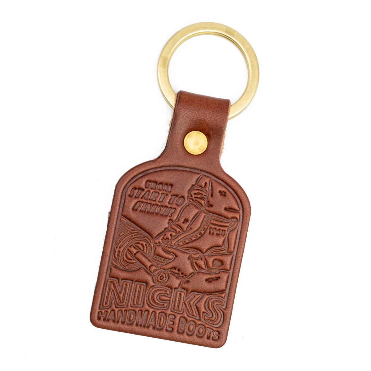 Nicks Vintage Leather Key Fob - Image 6