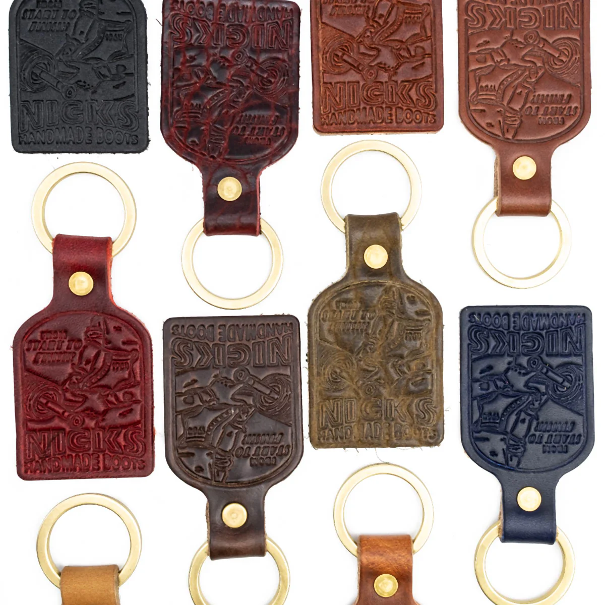 Nicks Vintage Leather Key Fob - Image 7
