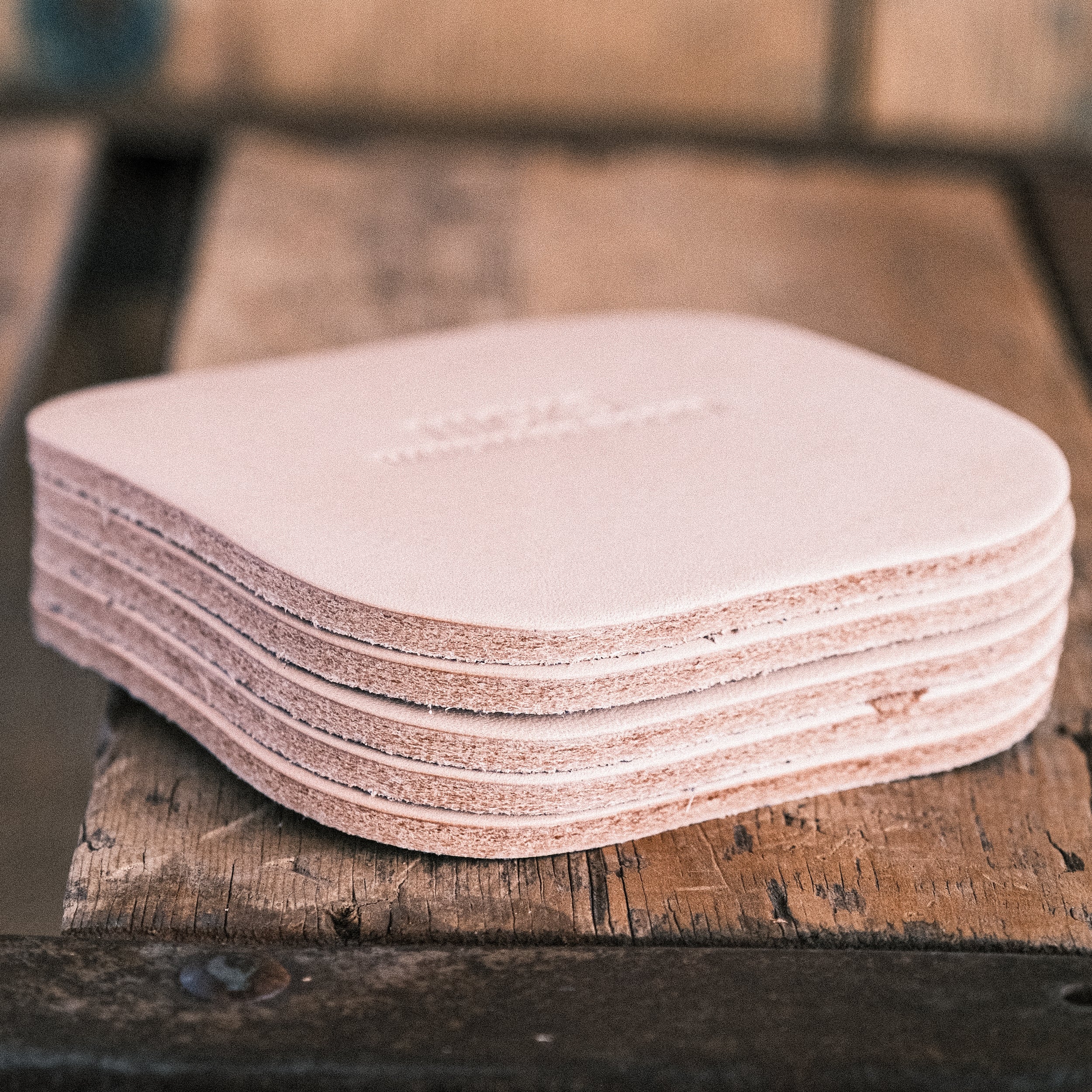 Wickett & Craig Heavy Duty Belt Leather Coasters (12–15oz, 5 Pack) - Image 21
